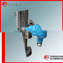 UHC-517C Stainless steel tube   turnable flange connection Magnetical level gauge [CHENGFENG FLOWMETER] alarm switch & 4-20mA out put  Chinese professional manufacture